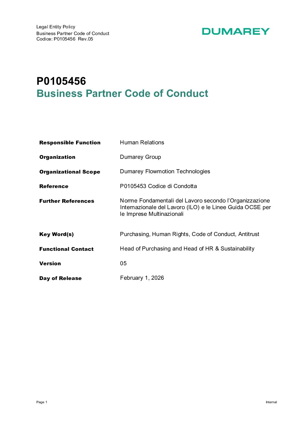 P0105456 Business Partner Code of Conduct